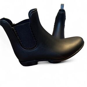 Jack Rogers Black Chelsea Ankle Rain Boots size 7